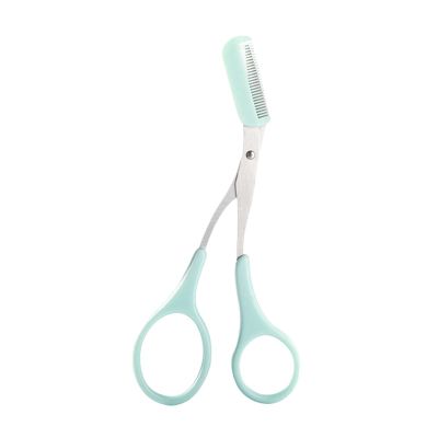 DIIOOMIEEU Stainless Steel Eyebrow Trimmer Scissor with Comb for Facial Hair Removal Grooming Shaping Shaver Cosmetic Makeup Access