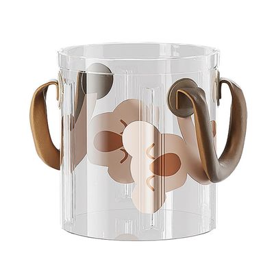 YUEWO Portable Collapsible Bucket with Handle Foldable Wash Basin Multifunctional Water Container Sink for Fishing, Camping, Hiking, Backpacking, Outdoor Survival, Car Washing