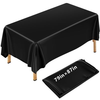 CroBlissful 87 x 79 Inch Wax Mat for Esthetician Bed Reusable Massage Bed Cover Waterproof PVC Wax Pad Cover for Massage Table Oilproof Waxing Table Sheet for Spa Tattoo Beauty Grafting (Black)