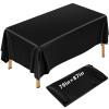 CroBlissful 87 x 79 Inch Wax Mat for Esthetician Bed Reusable Massage Bed Cover Waterproof PVC Wax Pad Cover for Massage Table Oilproof Waxing Table Sheet for Spa Tattoo Beauty Grafting (Black) view 1