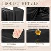 CroBlissful 87 x 79 Inch Wax Mat for Esthetician Bed Reusable Massage Bed Cover Waterproof PVC Wax Pad Cover for Massage Table Oilproof Waxing Table Sheet for Spa Tattoo Beauty Grafting (Black) view 4