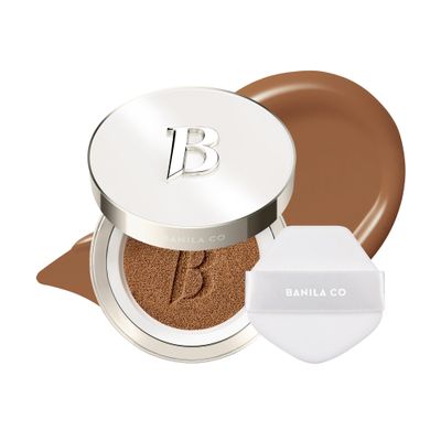 BANILA CO Covericious Ultimate Cover Cushion | Up to 100HR Long-Wear Foundation | 20 Shades for All Skin Tones | Matte & Lightweight Finish | Korean Cushion Foundation (14g / 0.49 oz), 36W MACCHIATTO