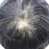 Toupee for Men Hair System Replacement Monofilament Mens Toupee Hairpieces Durable Poly Coated NPU Around Hair Piece For Men7*9-Medium light density#320 Dark Brown + 20% Gray view 3