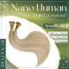 RUNATURE Nano Ring Hair Extensions Human Hair Blonde Highlight Honey Blonde Nano Beads Hair Extensions Human Hair 20 Inch 50 Gram view 2
