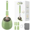 Electric Makeup Brush Cleaner Machine -15000RPM Fast Deep Cleaning and Dry Make Up Brushes Efficient Cleaning with Storage Cas, Portable Spinning Washer, Gift for Women-Green view 1
