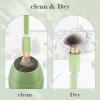 Electric Makeup Brush Cleaner Machine -15000RPM Fast Deep Cleaning and Dry Make Up Brushes Efficient Cleaning with Storage Cas, Portable Spinning Washer, Gift for Women-Green view 3