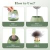 Electric Makeup Brush Cleaner Machine -15000RPM Fast Deep Cleaning and Dry Make Up Brushes Efficient Cleaning with Storage Cas, Portable Spinning Washer, Gift for Women-Green view 4