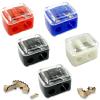 5 PCS Cosmetic Pencil Sharpeners  Lip, Eyeliner & Brow Pencil Sharpener, Dual Hole Design in Multi Colors, Compact and Portable view 1