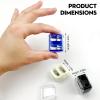 5 PCS Cosmetic Pencil Sharpeners  Lip, Eyeliner & Brow Pencil Sharpener, Dual Hole Design in Multi Colors, Compact and Portable view 3