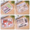 2 Pcs Clear Hard Shell Zipper Case, Portable Clear Zipper Pouches Hard Shell, Waterproof Plastic Transparent Storage Box Set with Double Zips for Cosmetic Stationery Snack Toy Storage Organizer Bins view 4