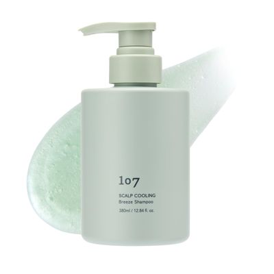 107 SCALP COOLING Breeze Shampoo - Soothing & Refreshing scalp cooling shampoo with 3-Year Aged Fermented Mugwort Vinegar  Scalp Care, Sebum Control (12.84 oz)
