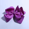 10Pcs Large Grosgrain Ribbon Hair Bows, 14cm, Hair Clips and Headband Accessories (10Pcs Silver, With Clip) view 4