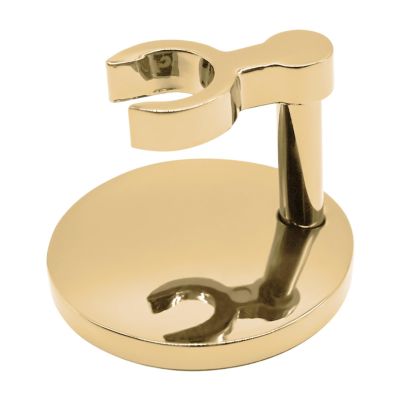 Fhtdhm Portable Shaving Stand Stainless Steel Holder for Countertop, Gold