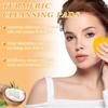 4Pcs Turmeric Wash and Care Three Piece Set,Tuemeric Facial Cleanser & Turmeric Soap Bar & Turmeric Face Scrub Pads,Face & Body Cleanser,Turmeric Cleansing Skincare Set, Deep Cleansing view 4