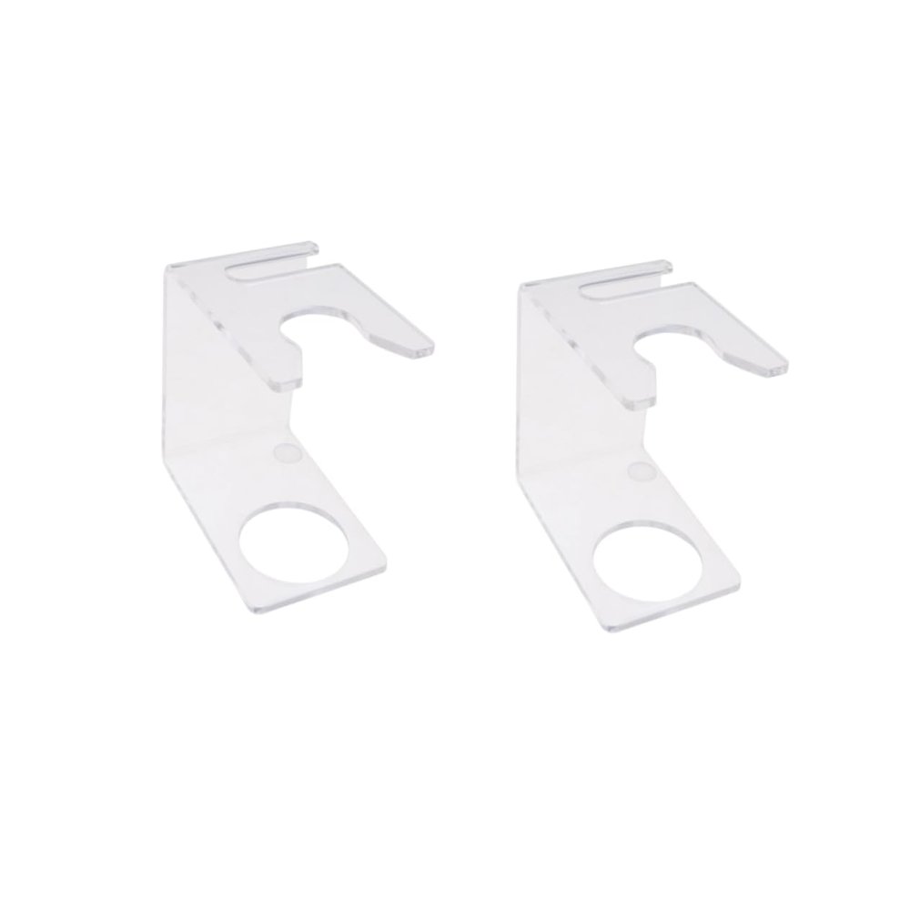 PartyKindom 2pcs Brush Base Minimalist Mane Brush Rack Portable Razor Holder Stand for Men