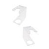 PartyKindom 2pcs Brush Base Minimalist Mane Brush Rack Portable Razor Holder Stand for Men view 2