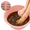 ChuYiElegance Foot Bath Basin with Massage Features for Spa Experience at Home, Pink view 2