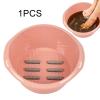 ChuYiElegance Foot Bath Basin with Massage Features for Spa Experience at Home, Pink view 4
