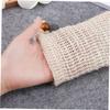 SAFIGLE Sisal Exfoliating Pouch Reusable Soap Net Holder for Bath Comfortable Touch Space-Saving Drawstring Bag view 4