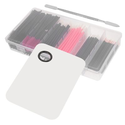 Ipetboom 1set Portable Makeup Applicators Eyelash Brush Lip Brush and Mascara Wands Travel-friendly Cosmetic Tools for Eye Makeup and Lash Care