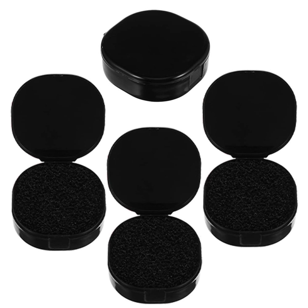 CALLARON 4pcs Makeup Brush Cleaning Sponge Box Easy Use Tool for Eye Shadow Brushes Safe and Cleansing for Women Cosmetics