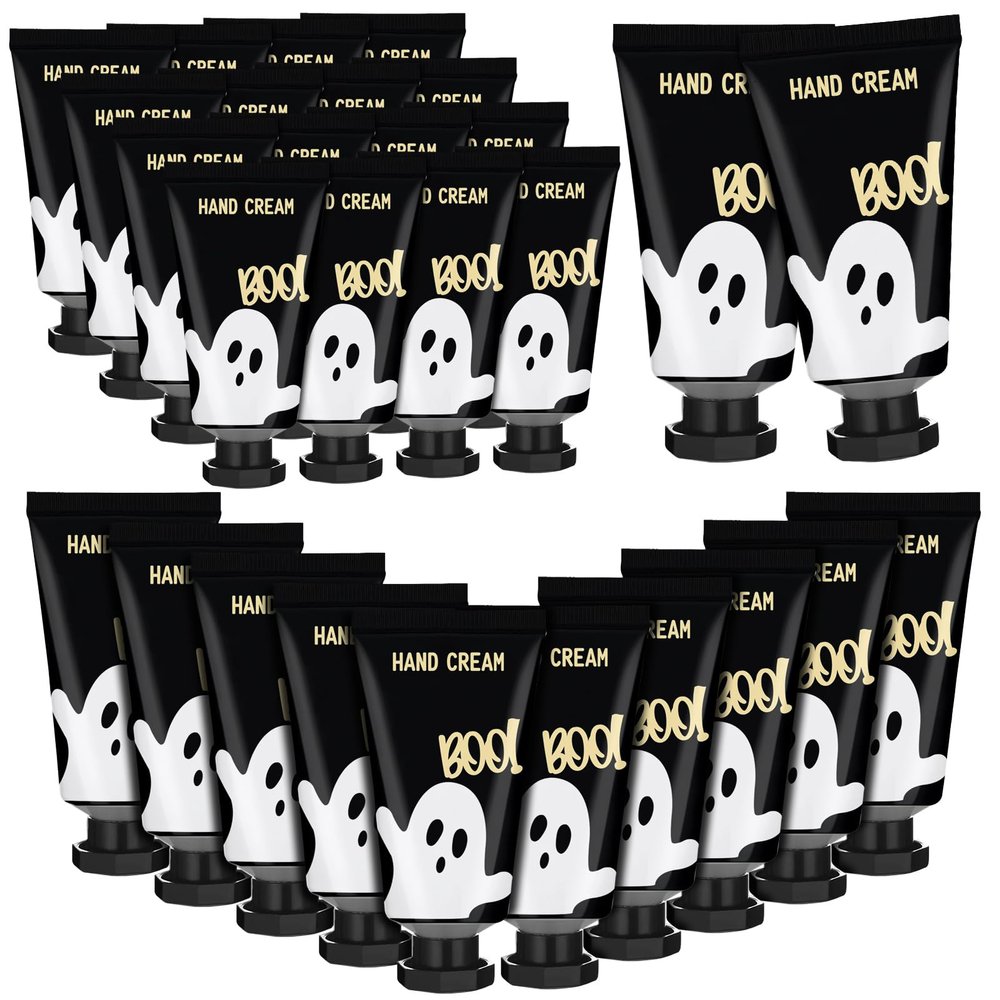 Heigble 48 Sets Halloween Ghost Hand Cream Gifts Bulk Halloween Hand Cream Travel Lotion Mini Size Baby Shower Party Gifts Favors Ghost Birthday Christmas Party Supplies for Guest