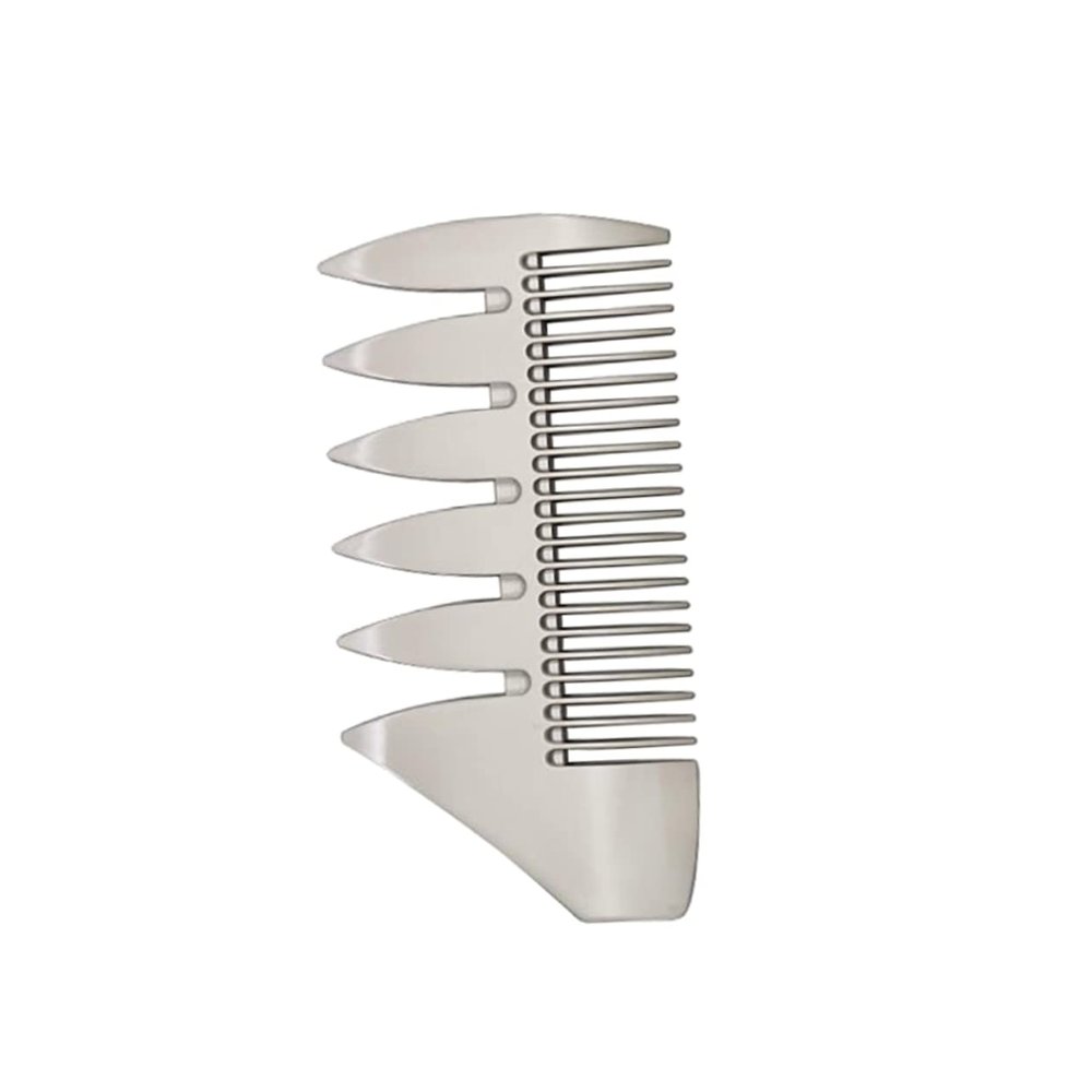 CALLARON Mens Comb Dual Sided Beard Comb Brush Grooming Beard Brush for Men Unbreakable Zinc Alloy Material