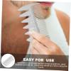 CALLARON Mens Comb Dual Sided Beard Comb Brush Grooming Beard Brush for Men Unbreakable Zinc Alloy Material view 3