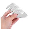 CALLARON Mens Comb Dual Sided Beard Comb Brush Grooming Beard Brush for Men Unbreakable Zinc Alloy Material view 4