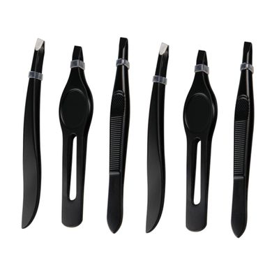 CALLARON 1set Stainless Steel Eyebrow Tweezers for Precise Eyebrow Grooming Ergonomic Design Lightweight and Portable for Women