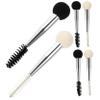 PACKOVE 6pcs Double-ended Eyebrow Brush and Sponge Applicator for Eyelash Makeup Lightweight Durable Design for Makeup Lovers and Professionals Colors view 1