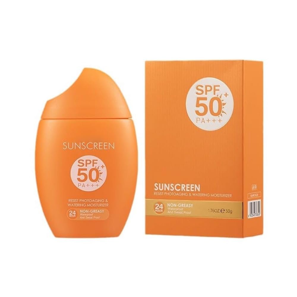 Broad Spectrum SPF 50 Sunscreen For Women, Weightless Travel Sunscreen Cream For All Skin Types, Water Resistant Sunblock, Lightweight, Oil Free - 1.76 OZ