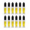 20/30ML Transparent Square Glass Dropper Bottles with Frosty Black T-shaped cap with Glass Pipette with threaded 20/420 for Essential Oils, Leak Proof Travel Bottles, Set of 12 (30ml) view 1