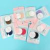 12 mini round air cushion thin suction dual-use dry and wet beauty tools lightweight foundation make-up sponge, reusable female storage filler Microfiber Powder view 4