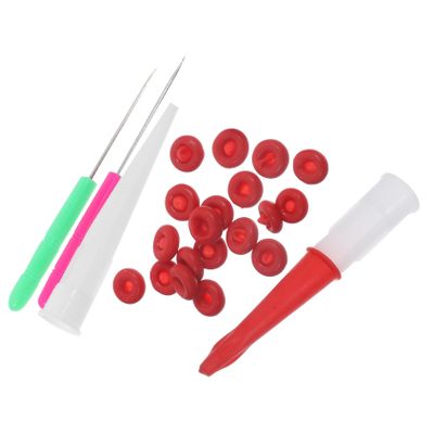 Ciieeo Caulking Cap Set 6 Pack Sealing Caulk Tips Caulk Cap Covers Piercing Needles Glass Accessories Kit