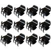 12pcs Black Mini Claw Clips Hair Clamps Strong Hold Large Hair Clips for Women Girls (3.5cm Plastic) view 1