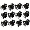 12pcs Black Mini Claw Clips Hair Clamps Strong Hold Large Hair Clips for Women Girls (3.5cm Plastic) view 4