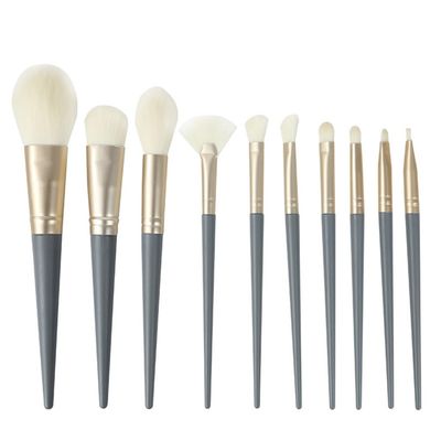 10pcs Bridge Eyeshadow Brushes Loose Powder Brushes Foundation Soft Brush Set Beauty Tools