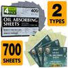 Save 10% on 7 Pack - Natural Green Tea Oil Blotting Sheets for Face - 25% Larger - 3pk + Natural Oil Blotting Sheets for Face with Bamboo Charcoal - 4pk view 1