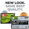 Save 10% on 7 Pack - Natural Green Tea Oil Blotting Sheets for Face - 25% Larger - 3pk + Natural Oil Blotting Sheets for Face with Bamboo Charcoal - 4pk view 2