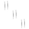 SAFIGLE 3sets Eyelashes Extension Tweezer Ingrown Hair Tweezer for Men Makeup Tools 2pcs*3 view 1