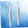 SAFIGLE 3sets Eyelashes Extension Tweezer Ingrown Hair Tweezer for Men Makeup Tools 2pcs*3 view 3