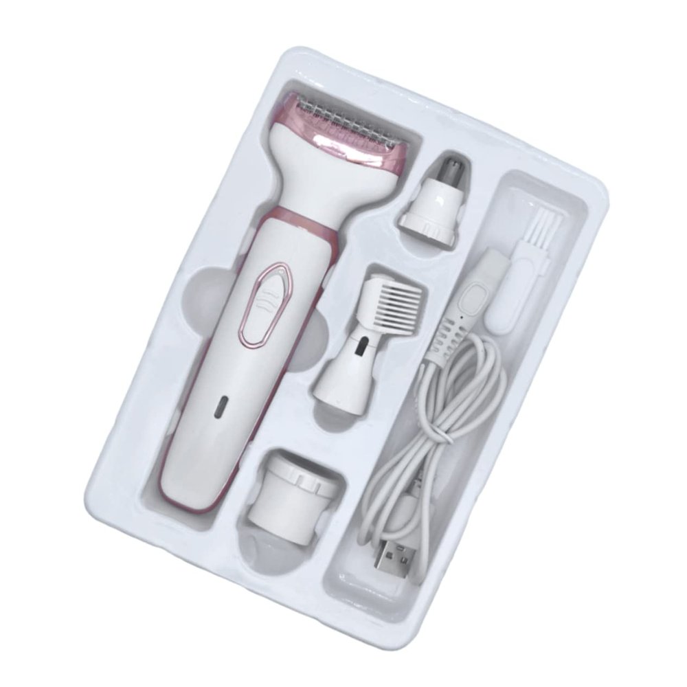 CALLARON USB Rechargeable Women's Hair Removal Kit Eyebrow Trimmer Nose Hair Shaver and Facial Remover Compact Personal Care Tool for Women