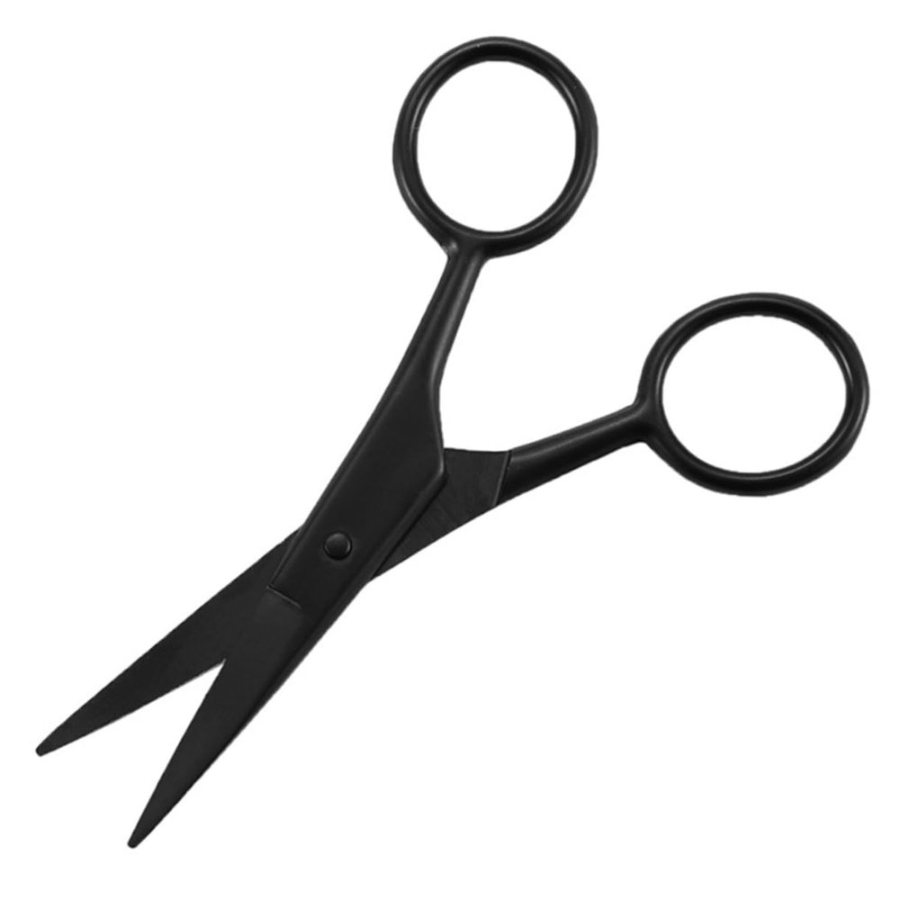 SAFIGLE 2pcs Professional Beard Trimmer Body Hair Scissors Hairdressing Scissors Compact Beard Care Tool for Men Random Color