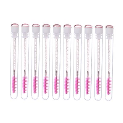 HAKIDZEL 10pcs Diy Lash Wand Tubes Set Portable Mascara Wand Eyelash Empty Diamond Tubes