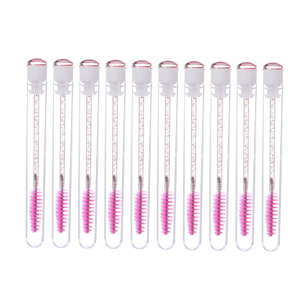 HAKIDZEL 10pcs Diy Lash Wand Tubes Set Portable Mascara Wand Eyelash Empty Diamond Tubes