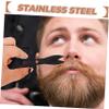 DEARMAMY Nose Hair Scissors Manual Trimming Tool for Facial Hair Eyebrow and Nose Grooming Lightweight and Portable Upgraded Design for Men and Women view 2