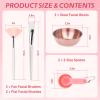 8 Pcs Face Mask Mixing Bowl Set - Esthetician Supplies, DIY Facemask Mixing Tool, Facial Mask Applicator Brushes Kit, 2 Rose Gold Facial Bowls, 2 Facial Fan Brushes, 2 Flat Brushes, 2 Measuring Spoons view 3