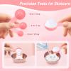 8 Pcs Face Mask Mixing Bowl Set - Esthetician Supplies, DIY Facemask Mixing Tool, Facial Mask Applicator Brushes Kit, 2 Rose Gold Facial Bowls, 2 Facial Fan Brushes, 2 Flat Brushes, 2 Measuring Spoons view 4