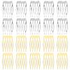 20PCS 5 Teeth Small Tiny Metal Side Hair Combs French Sides Comb Small Hair Side Comb Plain Blank Crafting DIY Slide French Teeth Hairs Combs for Women Wedding Bridal Veil view 1